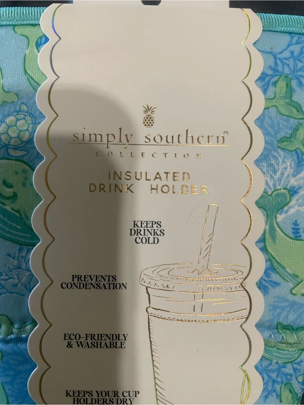 Simply Southern Insulated Drink Holder  fits 30-32 ounces.